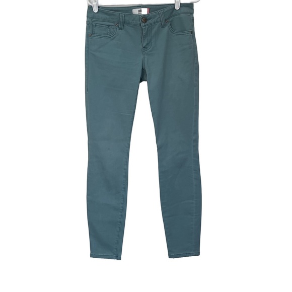 CAbi Denim - T - CAbi Skinny Mint Green Jeans Stretch #5169 Mid Rise Sz. 4